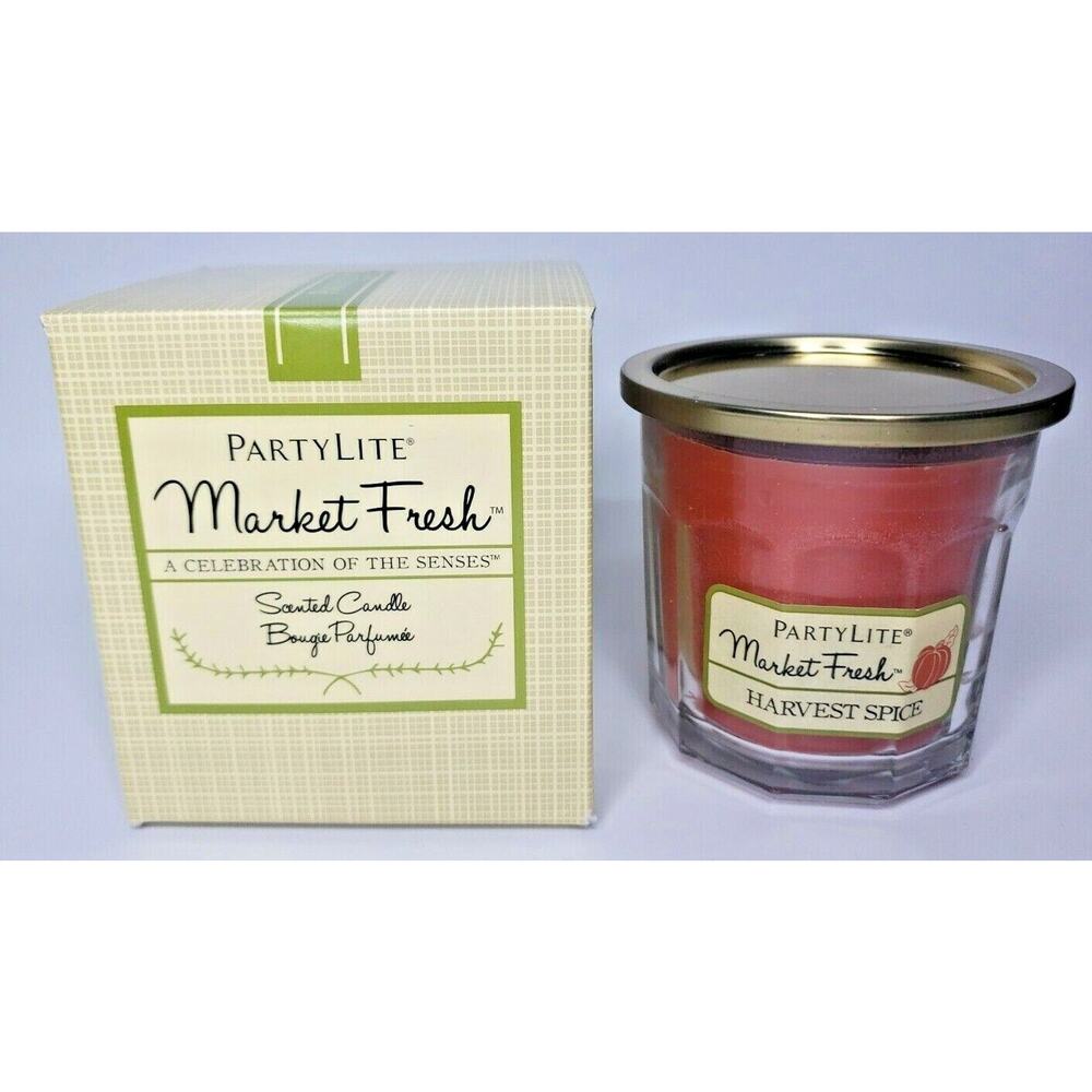 Partylite Market Fresh Jar Candle Harvest Spice P3G/G48715